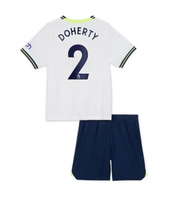 Tottenham Hotspur Matt Doherty #2 Hjemmedraktsett Barn 2022-23 Kortermet (+ Korte bukser)